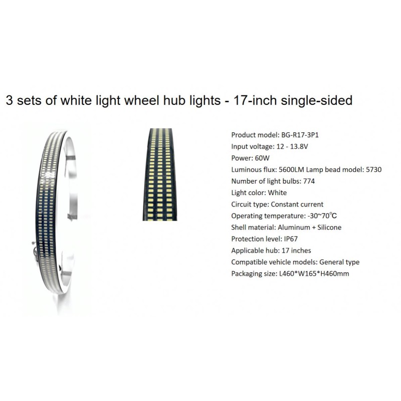 High Brightness LED Wheel Light Strips Factory - 15/17 Inch Custom Tuning