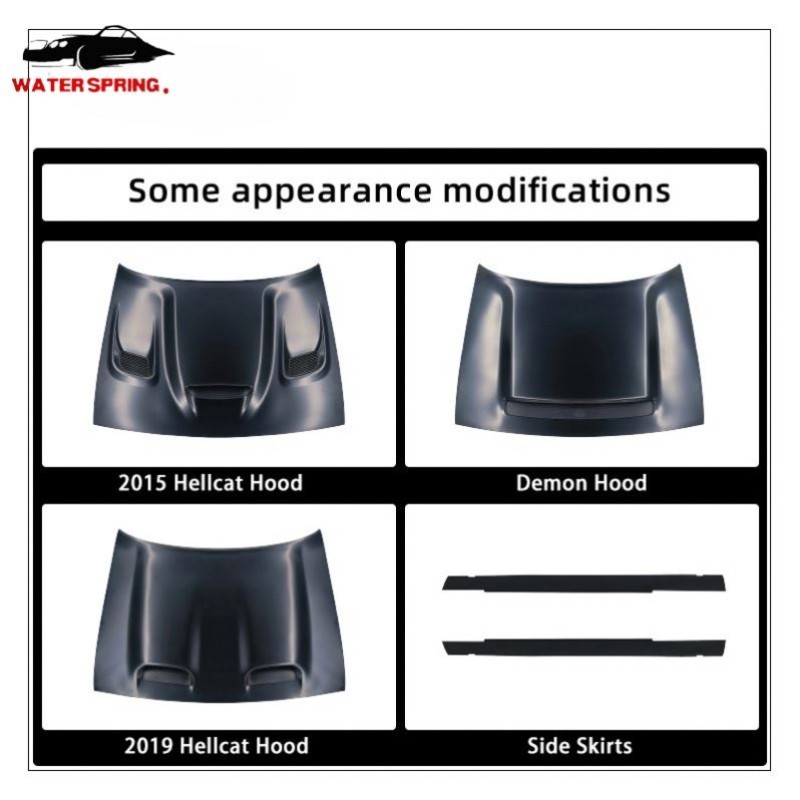 Dodge Charger Body Kit Factory - SRT Hellcat WideBody PP ABS Material