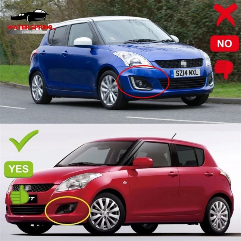 Suzuki Swift Fog Light Cover Factory - Front Bumper Grille Trim 2011-2017