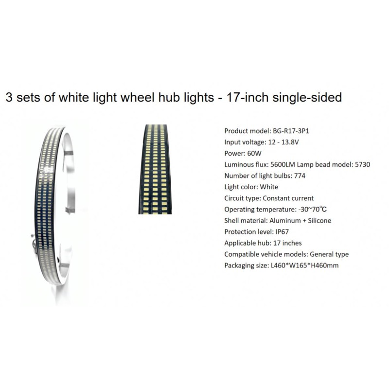 High Brightness LED Wheel Light Strips Factory - 15/17 Inch Custom Tuning