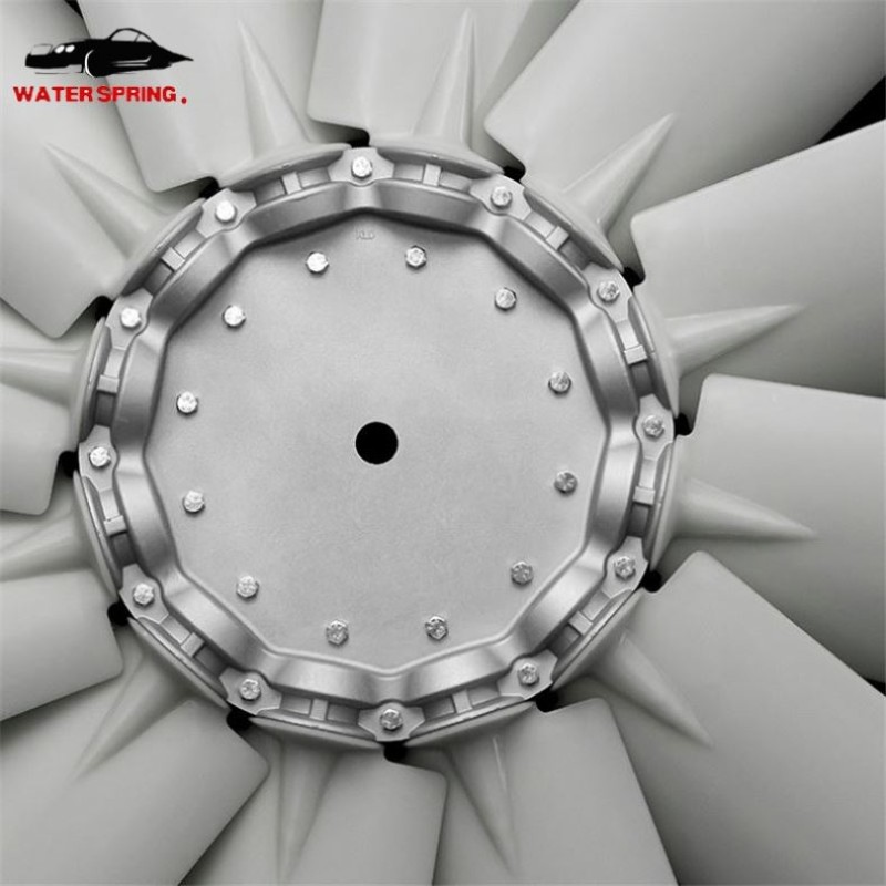 Truck Engine Fan Blades Factory - 12 Nylon Leaves Plastic Impeller