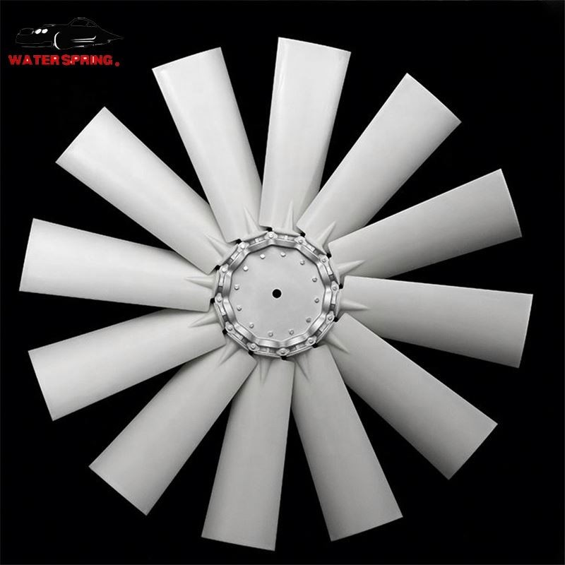 Truck Engine Fan Blades Factory - 12 Nylon Leaves Plastic Impeller