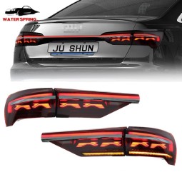 Audi A6 C8 LED Tail Lights Factory - 2019-2023 8000k Red JUSHUN