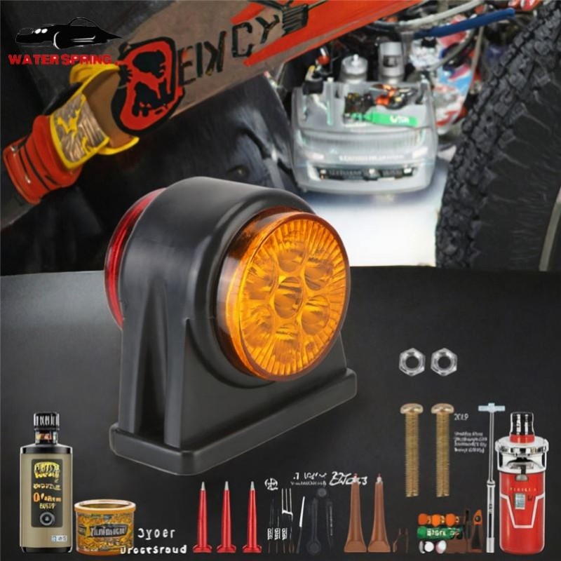 Truck LED Side Marker Lights Factory - 14LED Dual Color 12-24V