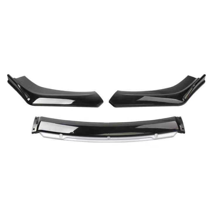 Universal Front Bumper Lip Factory - Gloss Black Red Two-Tone Body Kit