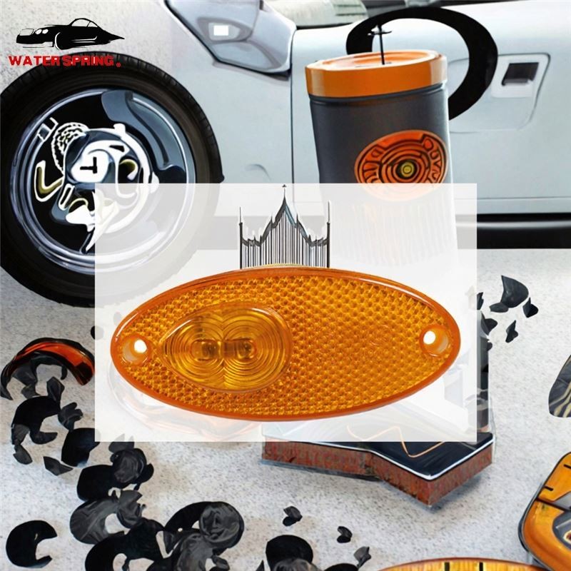 Oval LED Side Marker Lights Factory - 24V Yellow Red Truck Trailer