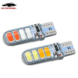 T10 LED Dual Color Bulbs Factory - 5730 Chip White Yellow Strobe