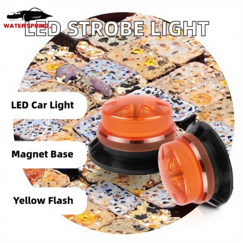 Emergency Strobe Warning Light Factory - 9-30V Yellow LED Beacon
