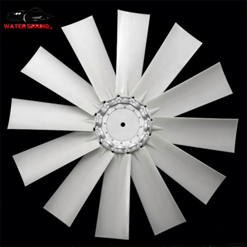 Truck Engine Fan Blades Factory - 12 Nylon Leaves Plastic Impeller
