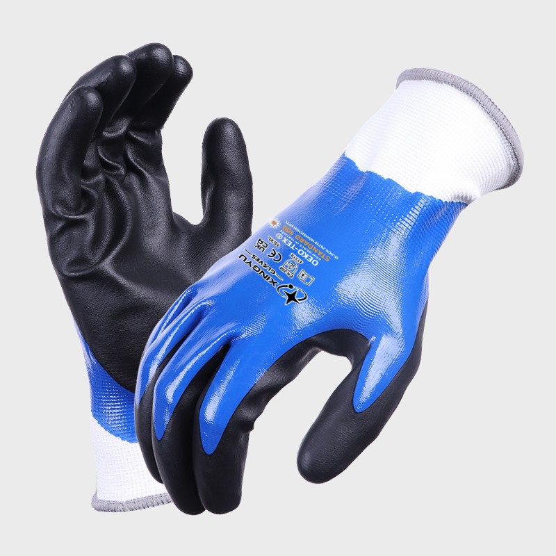 Nitrile Coated Foam Gloves - Custom Logo