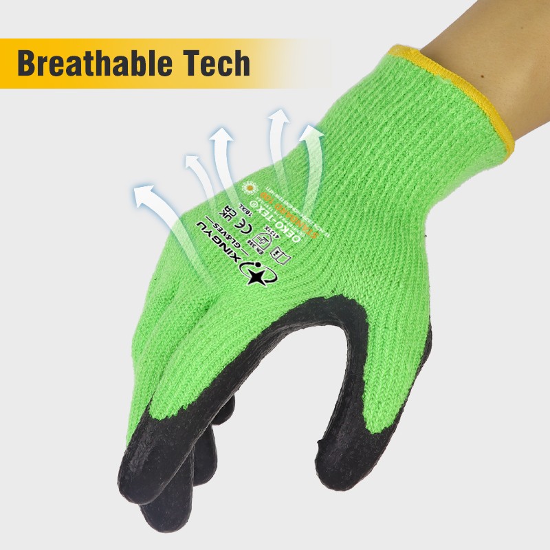 Nitrile Coated Work Gloves - 13 Gauge Black