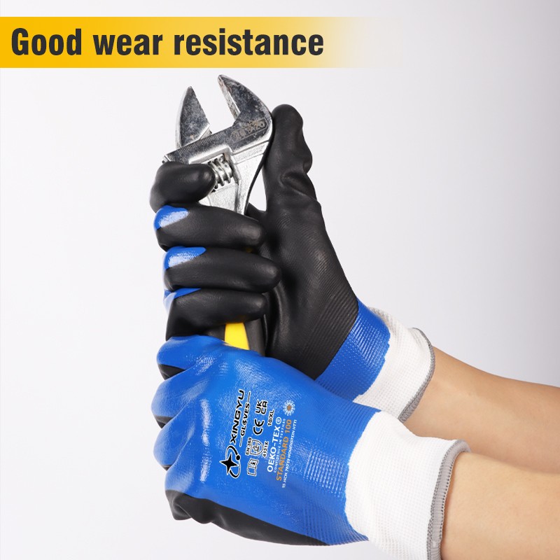 Nitrile Coated Foam Gloves - Custom Logo