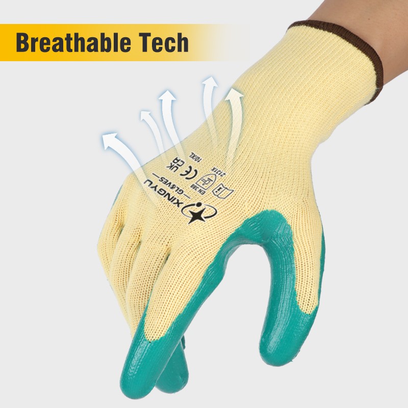 Latex Coated Construction Gloves - Custom