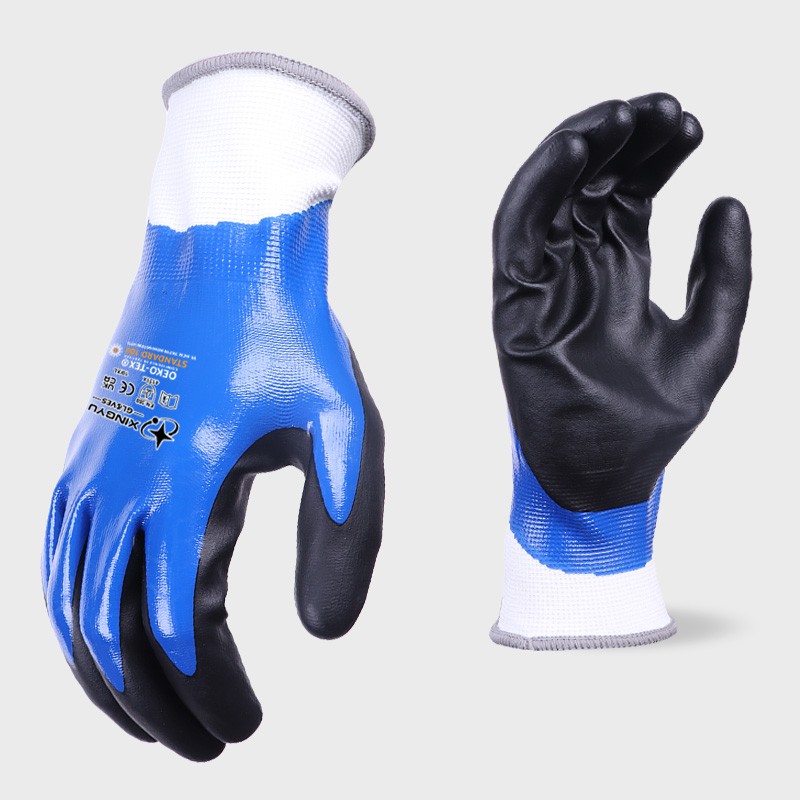 Nitrile Coated Foam Gloves - Custom Logo