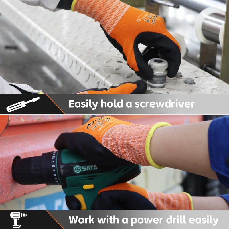 Nylon Coated Work Gloves - 15g Microfoam