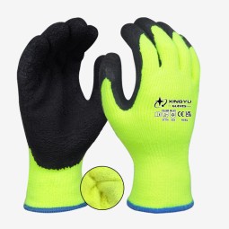 Latex Coated Winter Gloves - Construction Work