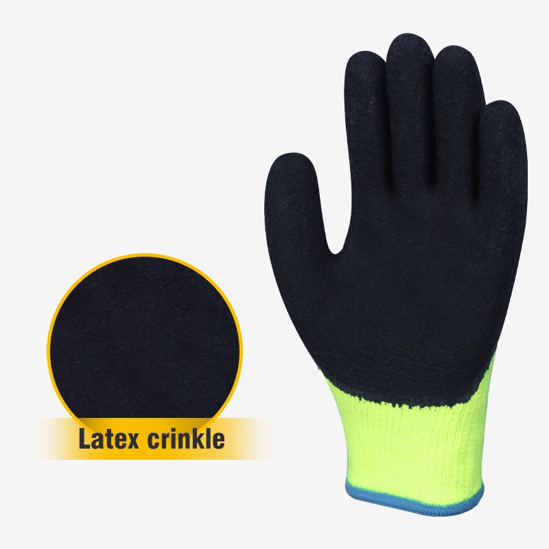 Winter Work Gloves - Orange Polyester 15G