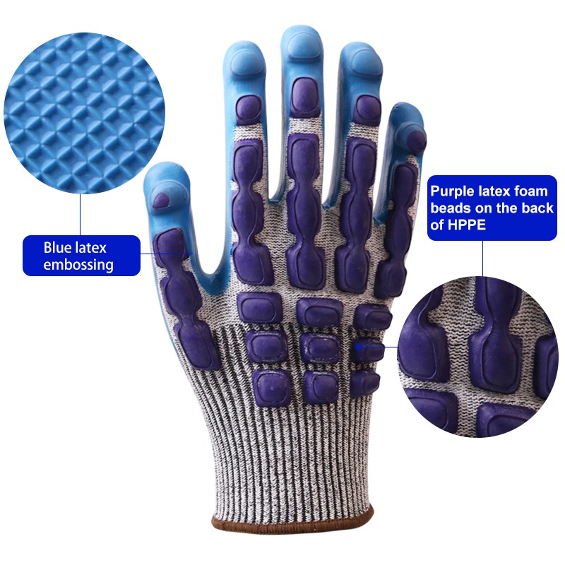 Impact Resistant Gloves - HPPE Latex Foam