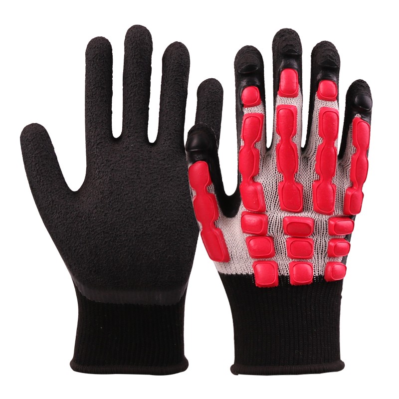 Impact Resistant Gloves - Black Latex Foam