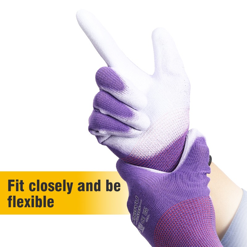 PU Coated Safety Gloves - High Quality