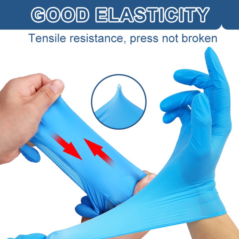 Disposable Nitrile Gloves - Blue Food Grade