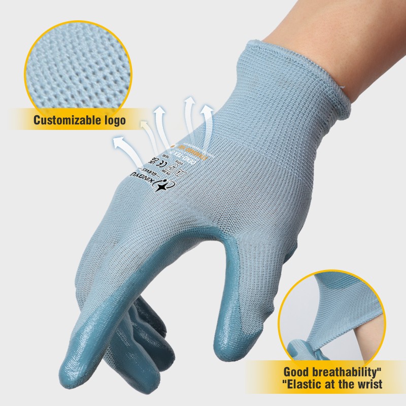 Industrial Nitrile Coated Gloves - Wholesale