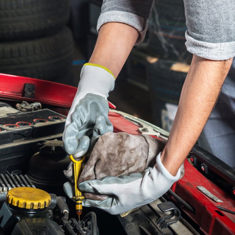 Nitrile Coated Work Gloves - 13 Gauge Full