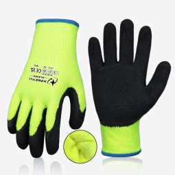 Winter Work Gloves - Orange Polyester 15G