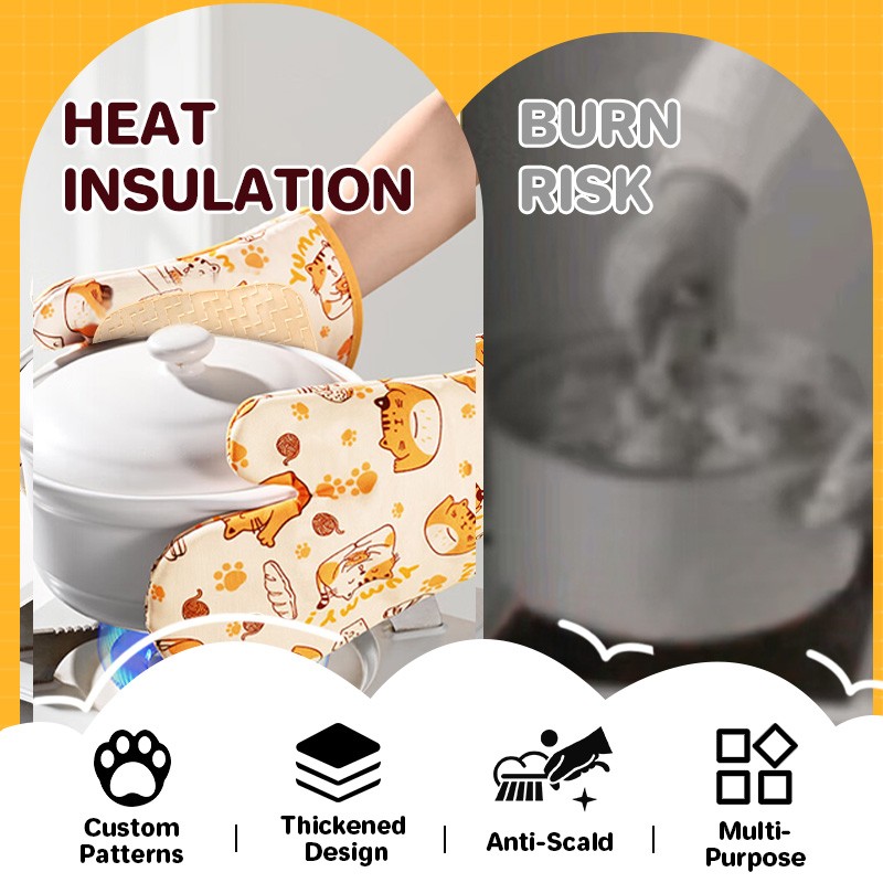 Oven Safety Gloves - Silicone Handling