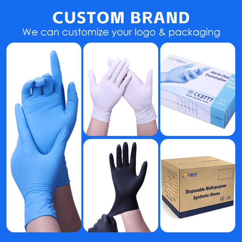 Disposable Nitrile Gloves - Custom Logo Box