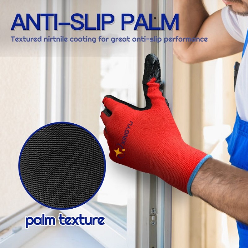 Nitrile Coated Safety Gloves - Heavy Duty