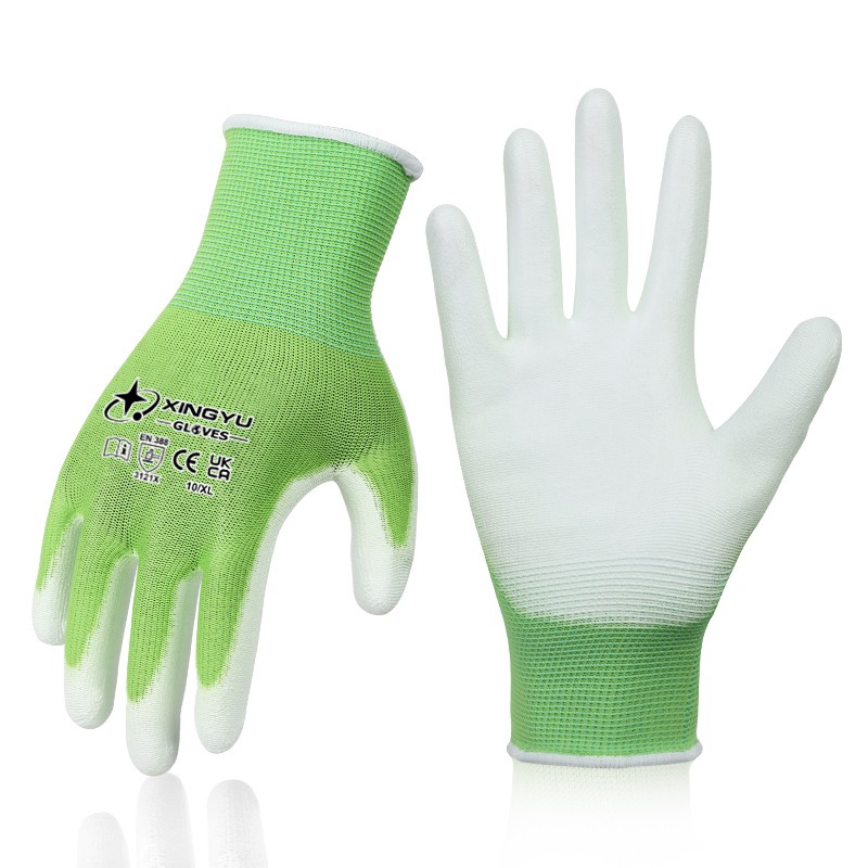 PU Coated Safety Gloves - Waterproof Garden