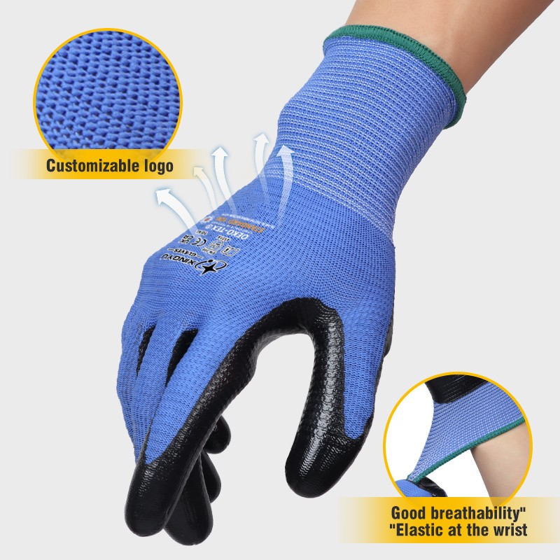 Nitrile Coated Safety Gloves - High Quality