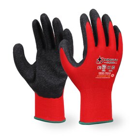Latex Coated Safety Gloves - 13 Gauge Hot