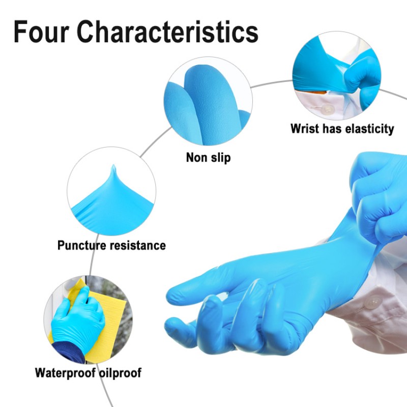 Disposable Nitrile Gloves - Custom Logo Box
