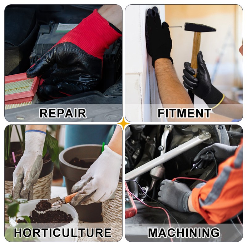 Nitrile Coated Safety Gloves - Heavy Duty