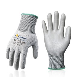 Cut Resistant Gloves - 13G HPPE PU Coating