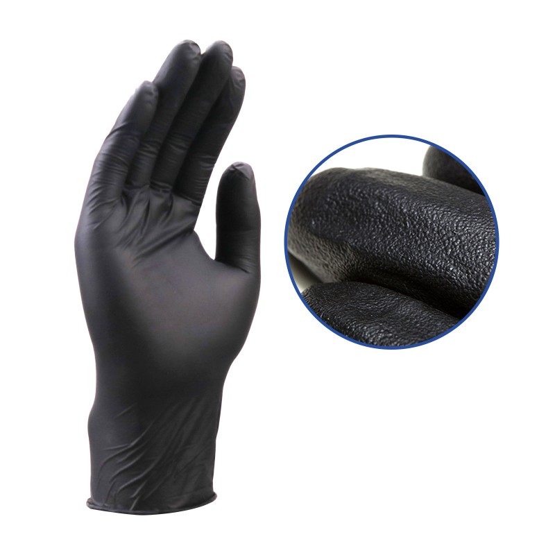Disposable Nitrile Gloves - 6Mil Black Touch