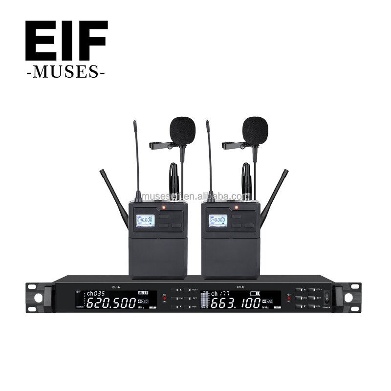 Wireless Conference System Supplier - UHF Dual-channel Microphone Set