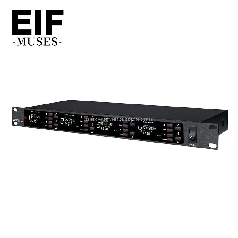 Wireless Microphone System Supplier - 4 Channel UHF Home KTV Metal