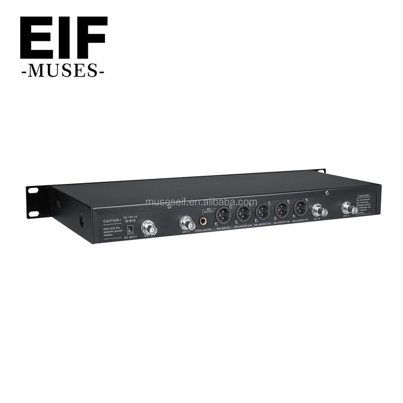 Wireless Microphone System Supplier - 4 Channel UHF Home KTV Metal