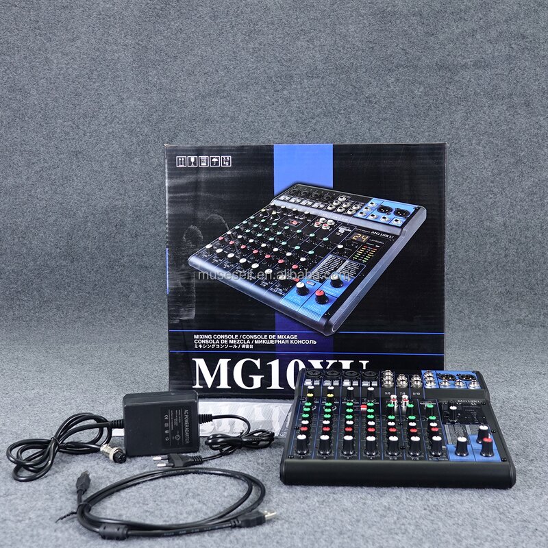 Professional Mixer Factory - M10XU 10 Channel Metal Console