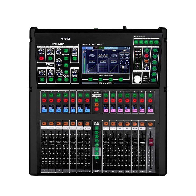Digital Mixer Factory - EIF V012 Built-in Effects Touch Screen