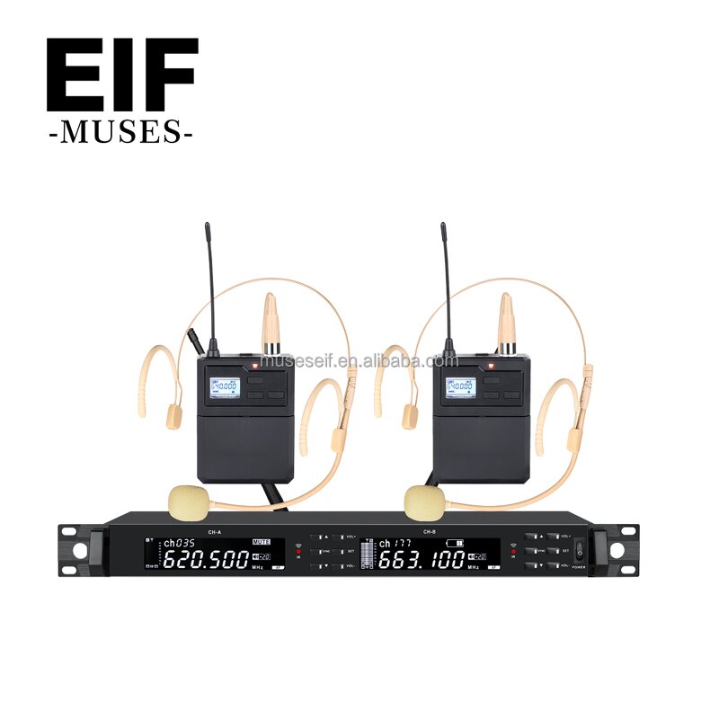 Wireless Conference System Supplier - UHF Dual-channel Microphone Set