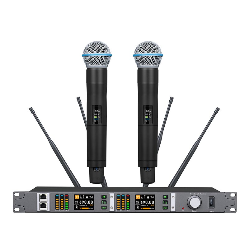 Wireless Microphone Factory - EIF TX-9200 UHF Dual Channel Lavalier