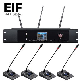 Wireless Conference System Factory - UHF Video Digital Table Mic