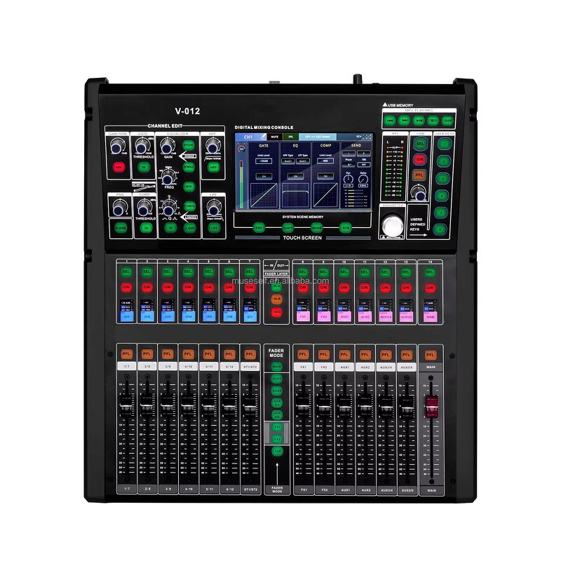 Mixing Console Supplier - V-012 12 Channel Digital Audio Mixer