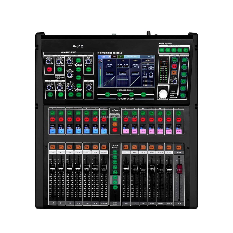 Digital Mixer Factory - 12-Channel Professional DJ Stage