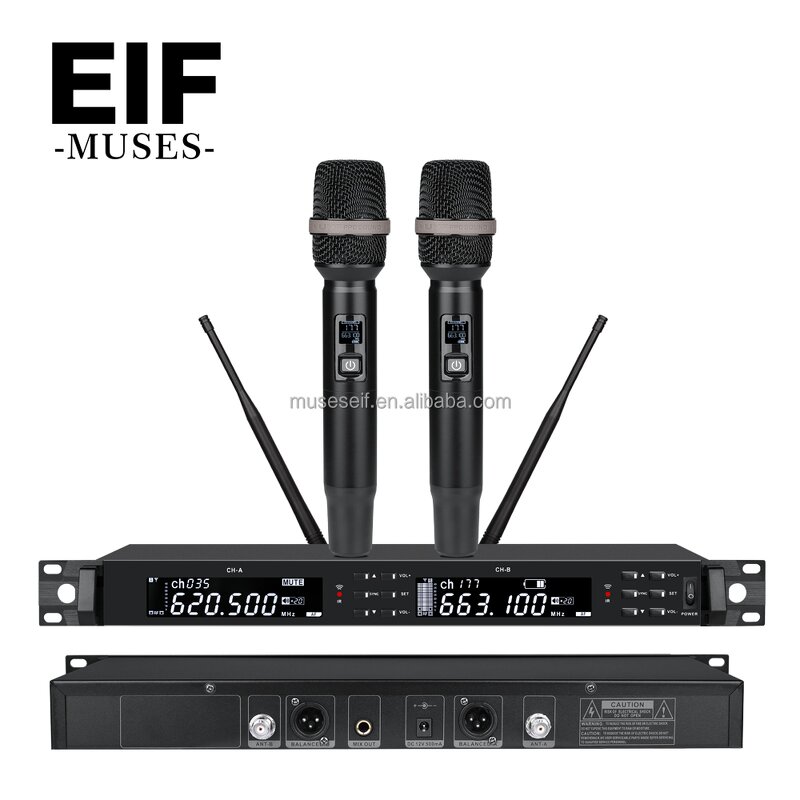 Wireless Conference System Supplier - UHF Dual-channel Microphone Set