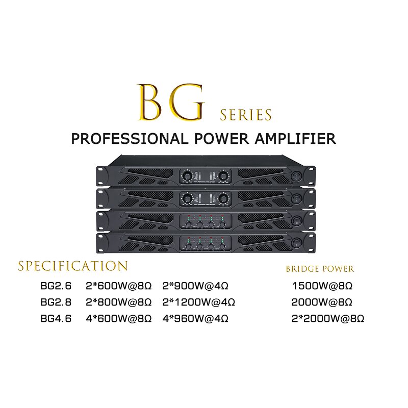 Power Amplifier Supplier - BG2.8 2*800W Class D Stereo Amplifier